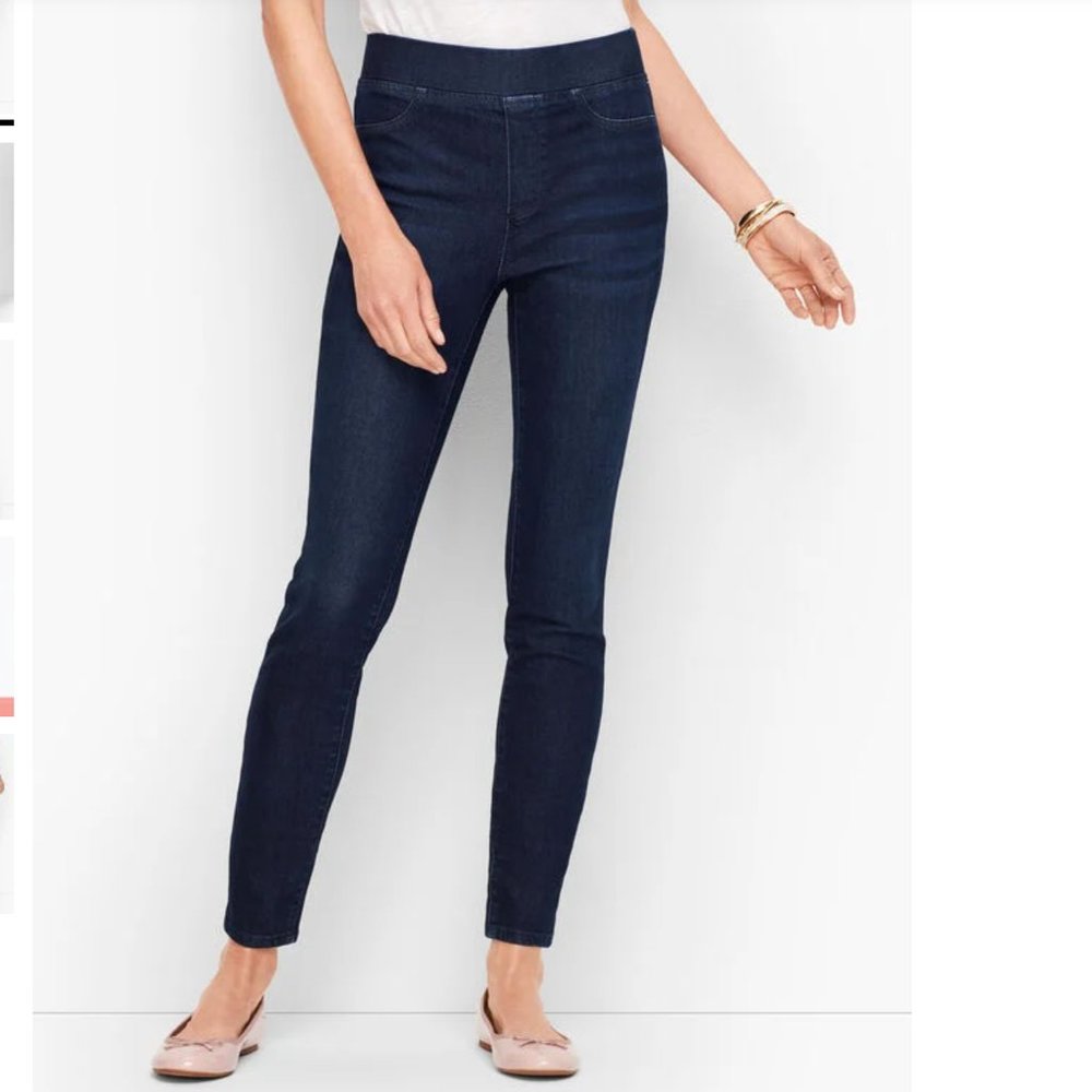 NWT - SCULPT PULL-ON JEGGINGS - EMPIRE WASH - 12